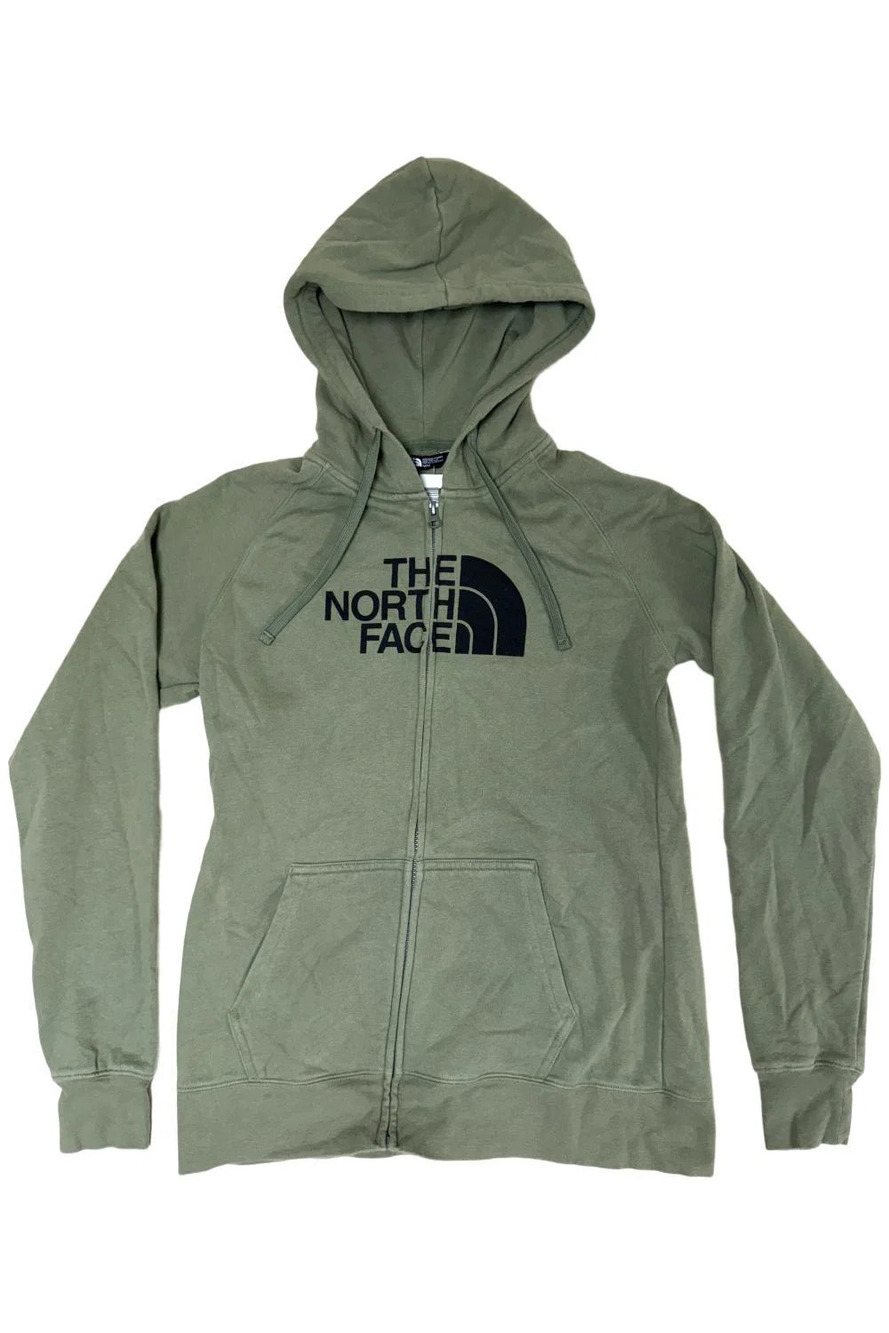 The North Face Women's Half Dome Full Zip Hoodie Green/Black - Regular